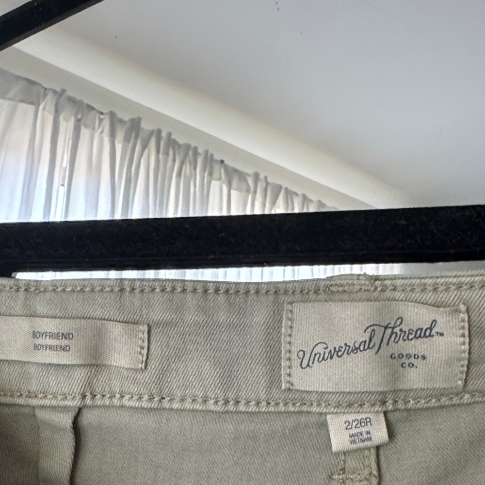 Universal Thread Light Tan/ Light Olive Boyfriend… - image 2
